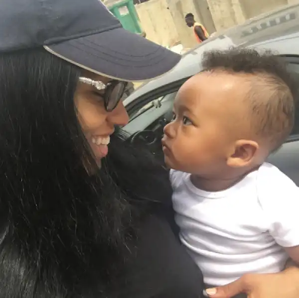 Beautiful photo of Dija and her son